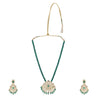 Gemstone Dhanishka 22k Gold Plated Pendant Set