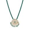 Gemstone Dhanishka 22k Gold Plated Pendant Set