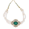Gemstone Darshita 22k Gold Plated Choker Set