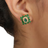 Ruhani Green Earring Studs
