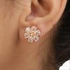 Ruhani Gold Plated Earring Stud