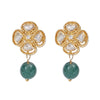 Gemstone Hiranya 22k Gold Plated Pendant Set