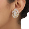 Ruhani Gold Plated Earring Studs