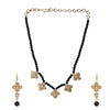 Gemstone Diti 22k Gold Plated Necklace Set