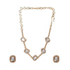 Gemstone Drishti 22k Gold Plated Choker Set