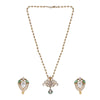 Gemstone Gulika 22k Gold Plated Pendant Set