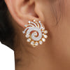 Ruhani Drop Gold Plated Stud Earring