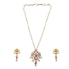 Gemstone Falguni 22k Gold Plated Pendant Set