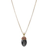 Gemstone Jagruti 22k Gold Plated Pendant