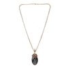 Gemstone Jagruti 22k Gold Plated Pendant