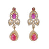 Gemstone Kashika 22k Gold Plated Pendant Set