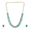 Gemstone Jasmit 22k Gold Plated Necklace Set