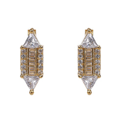 22k Gold Plated Tarika Obelisk Earcuff