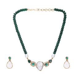 22k Gold Plated Divyam Zuleya Necklace Set