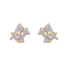 22k Gold Plated Ziya Amber Studs