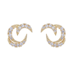22k Gold Plated Ziya Charm Studs