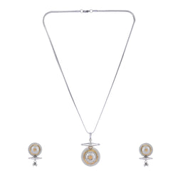 Gold/Silver  Nyra Anvika Pendant Set