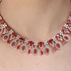 SHAHI GEMSTONE ZERCON NECKLACE SET