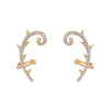 22k Gold Plated Jhilmil Sage Earclips