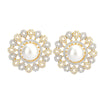 Ruhani Gold Plated Earring Flower Studs