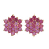 Ruhani Red Flower Earring Stud