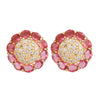 Ruhani Red Flower Earring Stud