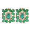 Ruhani Green Earring Studs
