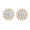 Ruhani Round Earring Black Studs