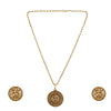 KONARK CLASSIC TEMPLE ROUND PENDANT SET