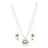 SANKRANTI KUNDAN PENDANT PEACOCK SET
