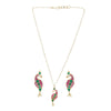 SANKRANTI PEACOCK KUNDAN PENDANT SET