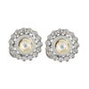 Ruhani Round Earring Black Studs