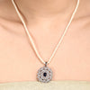 Advika Ocean Zircon Pendant Set