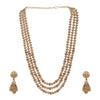Vernika south gold plated necklace set