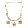 22k Gold Plated Krishna Bhavya Necklace Set