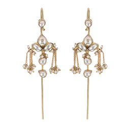 22k Gold Plated Kaanphool Cascade Earpin
