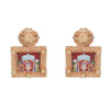 22k Gold Plated Krishna Raadhya Earring