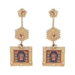 22k Gold Plated Krishna Shringar Earring