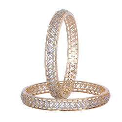 22k Gold Plated Ziya crisscross Bangle