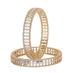22k Gold Plated Ziya Marquise Bangle
