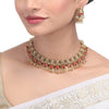 gold plated TEMPLE  necklace set