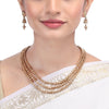 KIMAYA   gold plated necklace set