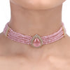 Karuna Naandhi Zircon  Choker  SET