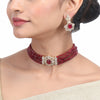 Karuna Nagma Zircon Choker  Set