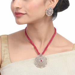 Karuna Winoma Zircon Pendant  Set