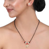 Chaav Shree Zircon Balls Mangal Sutra Pendant Set