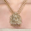 Megha Collection Moorthi Zircon Necklace Set
