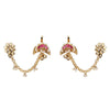 22k Gold Plated Chand Kundan Earring