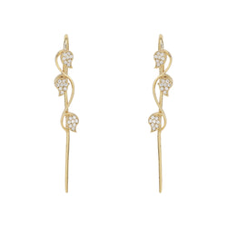 22k Gold Plated Ishira Kusum Earpin