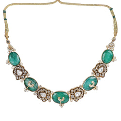 22k Gold Plated Teej Valaya Choker Set